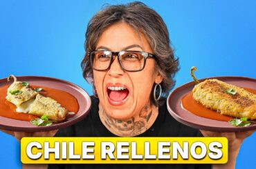 Mexican moms TRY Each Others Chile Rellenos