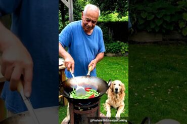 Grandpa Cooks Chili Garlic Beans, Dog Lies in the Shade #grandpacooks