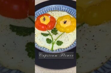 Healthy Capsicum Omelette Flower Kids Would Love!