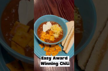 Easy Award Winning Chili - Quick One Pot Chili Recipe #chili #chilirecipe #quickmeals #easyrecipe