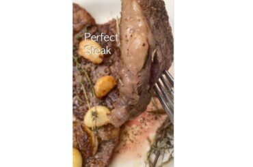 Perfect Steak with garlic and butter - Try My Chow