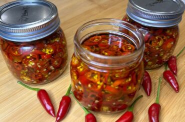 Hot Chili Peppers Preserved in Olive Oil | Pimentas Picante Conservadas em Azeite