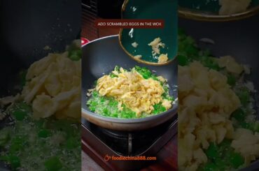 EASY NOODLES WITH EGGS & GREEN CHILI PEPPER RECIPE #recipe #cooking #chinesefood #noodles #egg