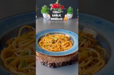 Viral chilli garlic noodles recipe #shorts #garlic #recipe #foodie