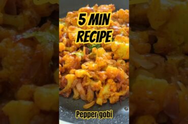 Pepper cauliflower recipe - Easy cauliflower recipe  #easyrecipe #gobirecipe #cauliflower
