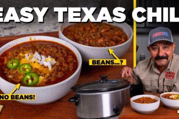 The EASIEST TEXAS CHILI Recipe: My Award Winning Bowl of Red