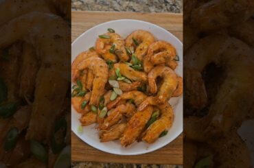 Homemade delicious salt and pepper shrimp #shrimp
