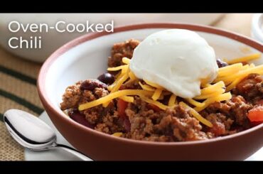 Oven-Cooked Chili | Easy Homemade Chili Recipe | Comfort Food Favorite