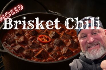 Smoked Brisket Chili on the Pellet Smoker | Backyard Dutch Oven Recipe