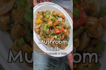 Crispy Mushroom Chilli Recipe #Shorts