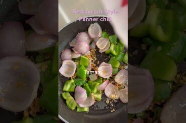 Restaurant Style Panner Chili!! #shorts #ytshorts #recipe #cooking #youtubeshorts #food #foodie