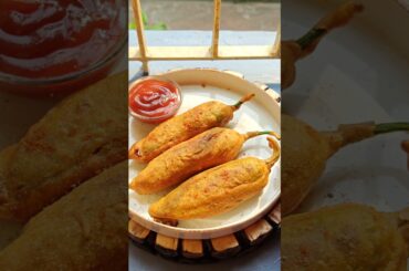 Crispy Chilli Pakora Recipe | Ultimate Street Food Snack #shorts #pakora #viralvideo #shortsfeed