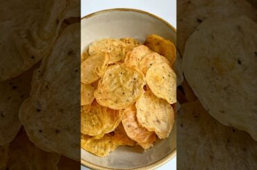 Crispy Homemade Potato Chips | Easy Oven-Baked Snack Recipe #foodie #easysnacks