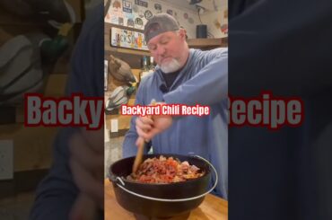 Let’s assemble some back yard Chili #unclenate #bbq
