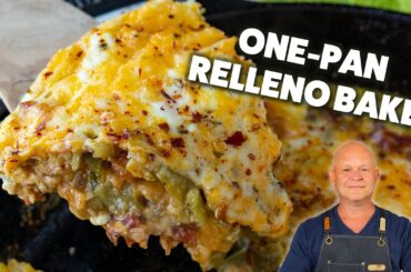 Easy Chile Relleno Casserole (One-Pan Roasted Poblano, Egg & Cheese Bake)