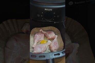 Crispy & Juicy Chicken Leg Fry in Air Fryer | Easy 25 Min Recipe #shorts #viral