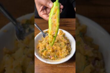 This Potato Stuffed Mirchi Bajji Will Blow Your Mind #shorts #potato #mirchi
