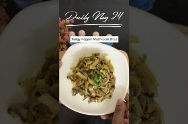 Spicy Pepper Garlic Mushroom | Street-Style Dry Mushroom Recipe | Quick 10 min Snack