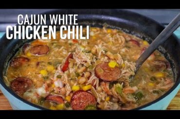 This Cajun White Chicken Chili Is Perfect For Cold Nights!