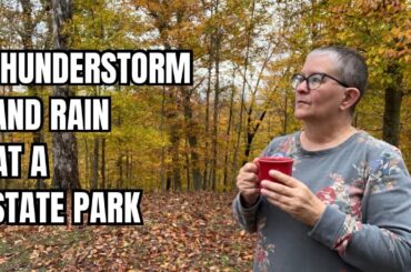 CAMPING IN BAD WEATHER | A CROCKPOT CHILI RECIPE #vanlifediaries #nature #vanlifecooking #deer