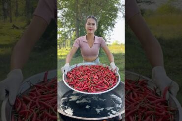 How to cook chili sauce with chicken leg recipe #cooking #food #recipe