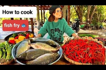 How to cook fish crispy with chili recipe in my countryside recipe - Amazing cooking