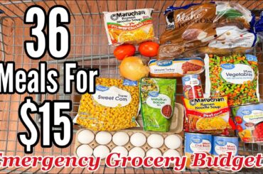36 MEALS FOR $15 | Easy, Cheap & FILLING Recipes for an Emergency Grocery Budget
