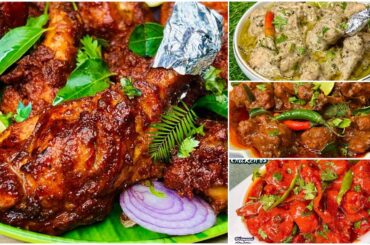 PARTY SPECIAL- Hyderabadi Chicken 65 | Kohinoor Chicken Kabab | Achari Murgh | Makhni Pepper Chicken