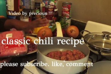 classic chili recipe quick & easy delicious
