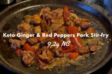 Keto Ginger & Red Pepper Pork Stir-fry Recipe 9.2g NC | Judith’s Keto Anti-Inflammatory Diet