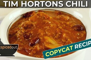 Easy Tim Hortons Chili Copycat Recipe - a Hearty and Creamy Chili