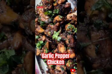 Chilli Garlic Pepper Chicken | Spicy Indo-Chinese Dry Chicken #shorts #recipe #ytshorts
