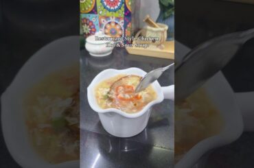 Restraunt Style Chicken Hot & Sour Soup make at home #hotandsourchickensoup #foodie #recipe #explore