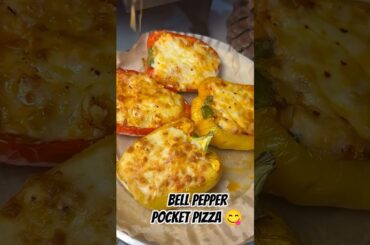 Cheese Bell Pepper... Pocket Pizza | Delicious Recipe #shorts #recipe #food