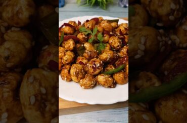 Crispy Makhana Chilli Recipe #shorts #viralshorts #shortvideo #viral #cooking #recipe #ytshorts #yt