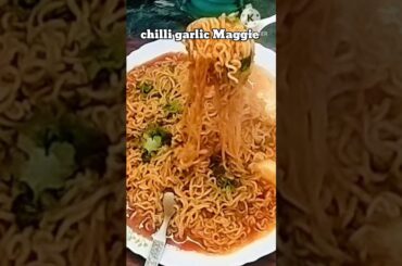 Chilli garlic Maggie #recipe #viralvideos #food #shortvideos #easyrecipe #viral#foodie #maggirecipe