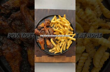 POV: EP3 - Honey Hot Lemon Pepper Chicken Wings #shorts