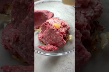 Hamburger Steak Pepper Rice #recipe