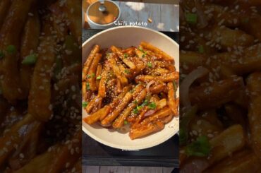 Chilli Potatoes recipe #shorts #youtubeshorts #shortsfeed