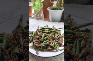 Green Chilli Fry l Chilli Fry Recipe #shorts #ytshorts #food #chilli #cookencook