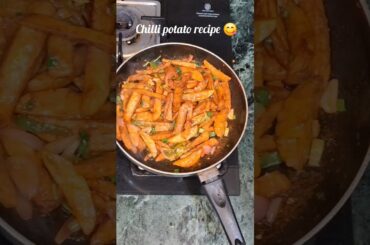 Chili potato recipe #shortvideo #youtubeshorts #youtube #shorts #shortvideo #viral #trending #short