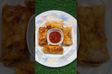 Air Fryer Cheesy Veg Spring Rolls | Pizza Style Spring Roll Recipe