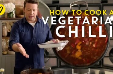 How To Cook A Vegetarian Chilli With Chickpeas & Sweet Potatoes By Jamie Oliver