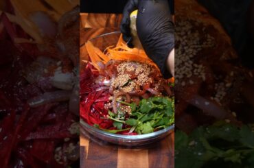 💥 Beet & Carrot Gut Reset Salad: Flush Toxins in 15 Mins! (High Fiber Recipe) #asmr #shorts