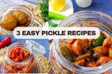 3 Amla Pickle Recipes | Amla Mirchi Achaar, Amla Murabba & Red Chilli Pickle | Winter Special