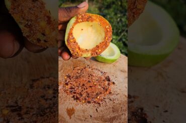 Spicy 🌶️ Chili Masala || Guava || (পেয়ারা)🤤||