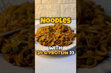 High Protein Chilli Garlic Noodles 🍜 | 36g Protein Meal | Healthy + Easy Recipe!