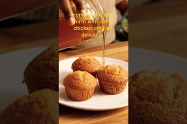 Omg.. #delicious chicken chili with pilaf rice & muffin #cooking #dinner#chicken chili#recipes