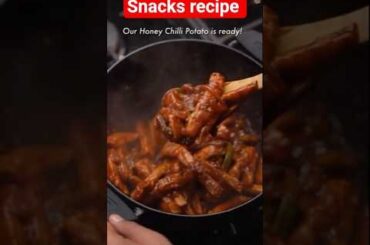 Street Snacks Chili Potato 😍😋|Chilli Potato Street Snacks|#ytshorts #viral #trending #streetfood