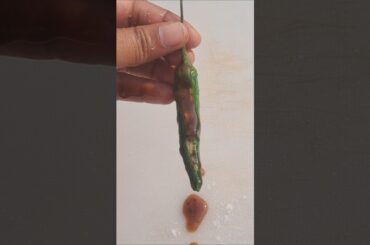 Tamarind Green Chili Masala 🌶️💚🤤 #shorts #tamarind #chili